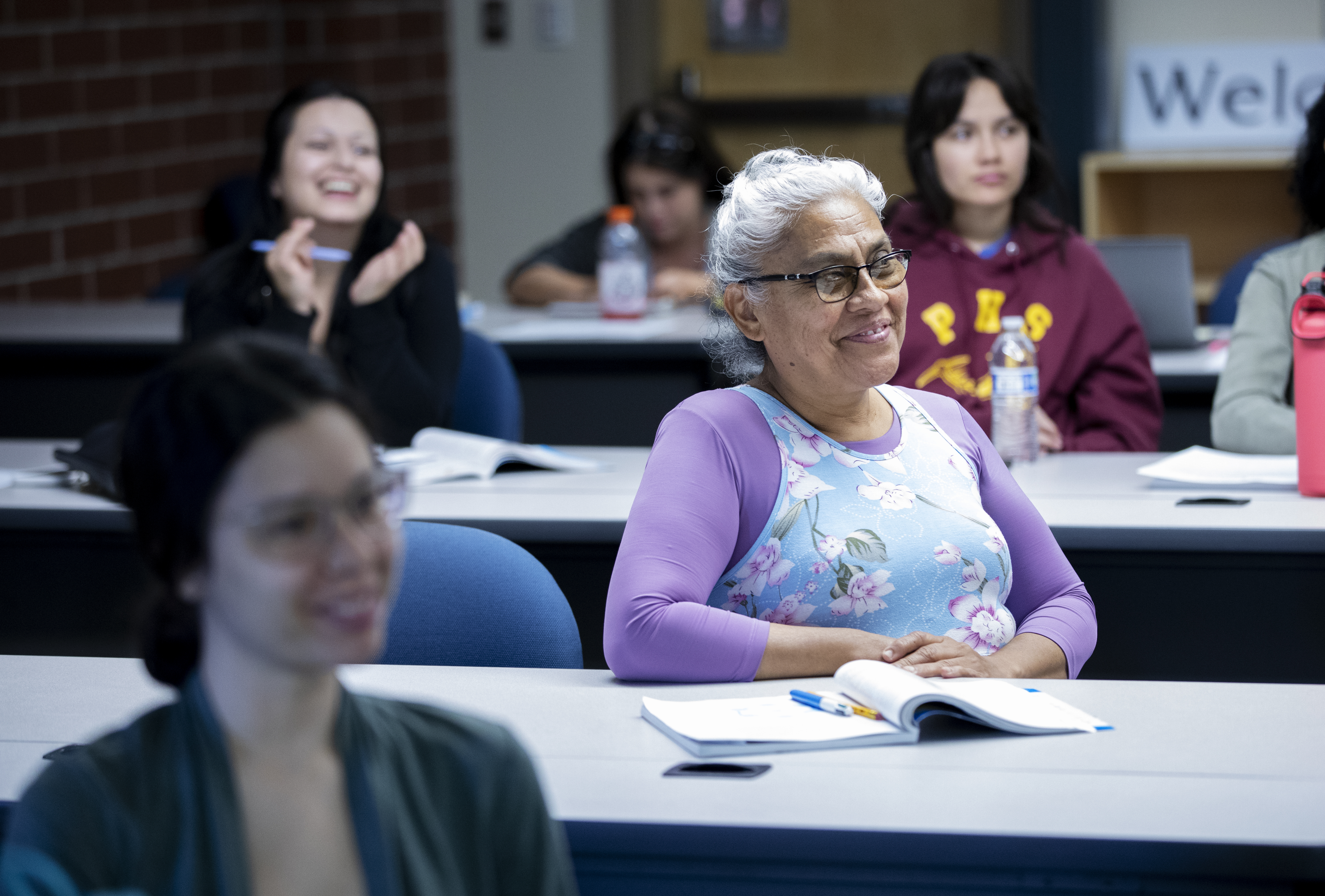 Students in class